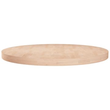 vidaXL Stalviršis, 60x4cm, neapdorotas ąžuolo medienos masyvas