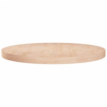vidaXL Stalviršis, 80x4cm, neapdorotas ąžuolo medienos masyvas