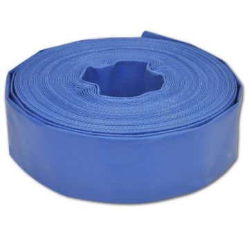 vidaXL Plokščia žarna, PVC, 100m, 3"