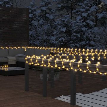 vidaXL LED juosta su 120 šiltos baltos spalvos LED, 5m, PVC