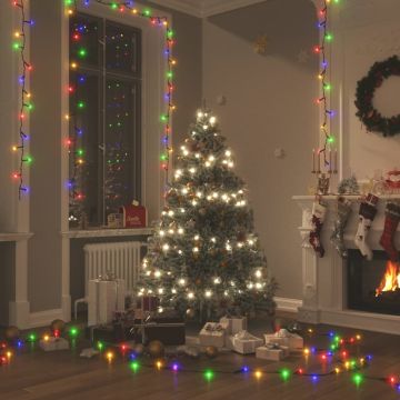 vidaXL LED lempučių girlianda, 30m, PVC, 300 įvairių spalvų LED