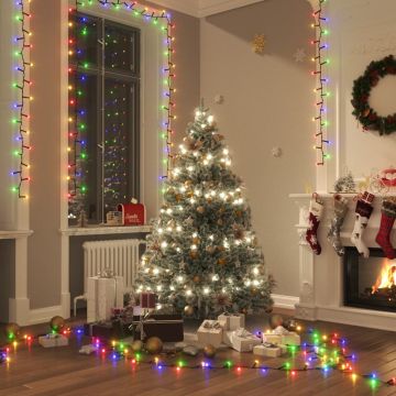 vidaXL Smulkių LED lempučių girlianda, 65m, PVC, 3000 spalvotų LED