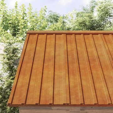 vidaXL Stogo plokštės, 36vnt., rūdžių, 100x44cm, Corten plienas