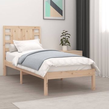 vidaXL Lovos rėmas be čiužinio, 90x200cm, pušies medienos masyvas