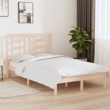 vidaXL Lovos rėmas be čiužinio, 120x200cm, pušies medienos masyvas