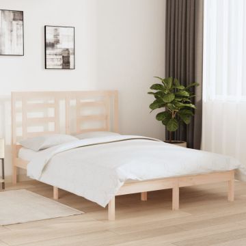 vidaXL Lovos rėmas be čiužinio, 140x200cm, pušies medienos masyvas