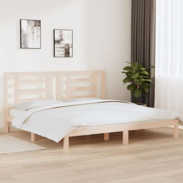 vidaXL Lovos rėmas be čiužinio, 200x200cm, pušies medienos masyvas