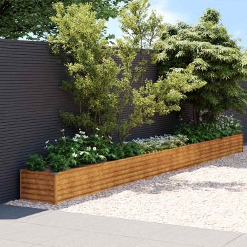 vidaXL Pakelta sodo lysvė, 580x50x36 cm, Corten plienas