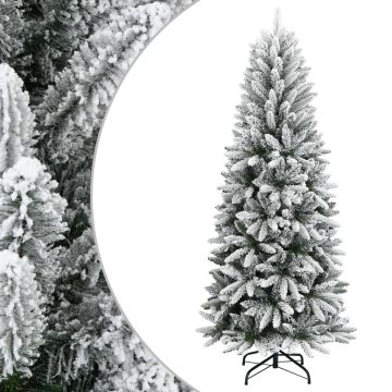 vidaXL Dirbtinė Kalėdų eglutė su sniegu, 240cm, PVC ir PE