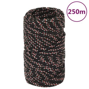 vidaXL Valties virvė, baltos spalvos, 2mm, 250m, polipropilenas