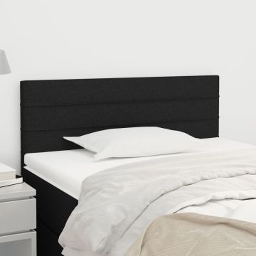 vidaXL Galvūgalis, juodos spalvos, 100x5x78/88cm, audinys