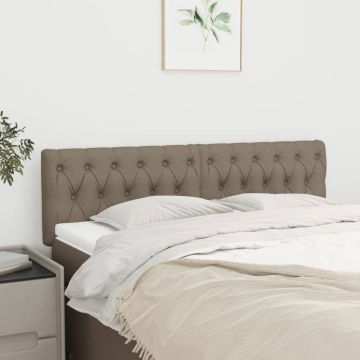 vidaXL Galvūgaliai, 2vnt., taupe spalvos, 72x7x78/88cm, audinys