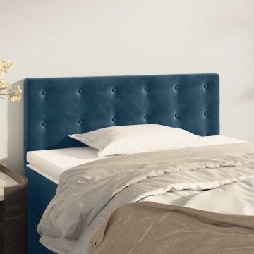 vidaXL Galvūgalis, tamsiai mėlynos spalvos, 80x5x78/88cm, aksomas