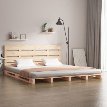 vidaXL Lovos rėmas be čiužinio, 180x200cm, pušies medienos masyvas