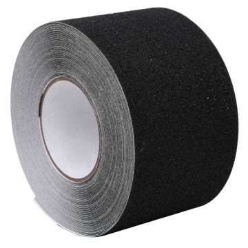 vidaXL Neslystanti juosta, juodos spalvos, 0,1x20m, PVC