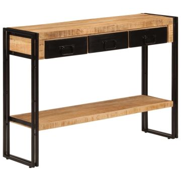 vidaXL Konsolinis staliukas, 110x30x76cm, mango medienos masyvas