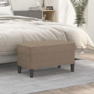vidaXL Suoliukas, taupe spalvos, 70x35x41cm, audinys