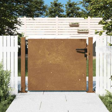 vidaXL Sodo vartai, 100x75 cm, Corten plienas