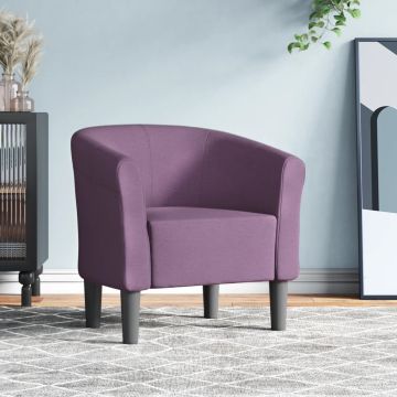 vidaXL Krėslas, violetinės spalvos, audinys