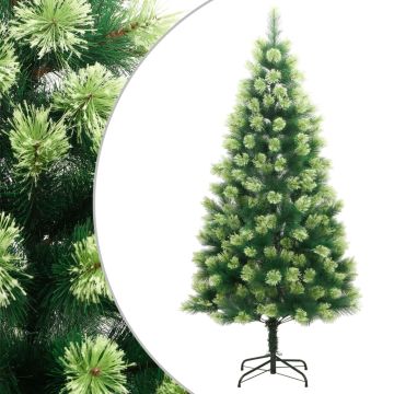 vidaXL Dirbtinė Kalėdų eglutė su šarnyrinėmis šakomis/stovu, 210cm