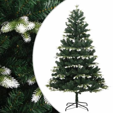 vidaXL Dirbtinė eglutė su šarnyrinėmis šakomis, 120cm, dengta sniegu