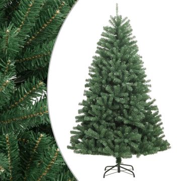 vidaXL Dirbtinė eglutė su šarnyrinėmis šakomis/stovu, žalia, 120cm