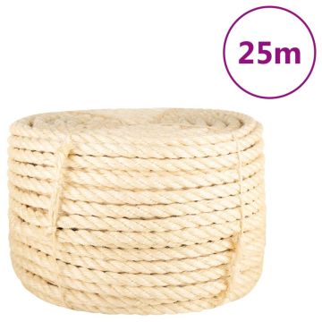vidaXL Virvė, 25m, 100% sizalis, 16mm