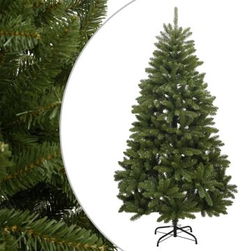 vidaXL Dirbtinė eglutė su šarnyrinėmis šakomis/stovu, žalia, 270cm