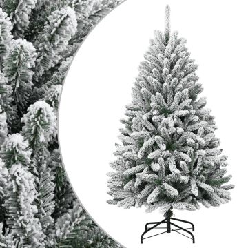 vidaXL Dirbtinė eglutė su šarnyrinėmis šakomis, 150cm, dengta sniegu