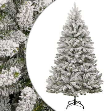 vidaXL Dirbtinė eglutė su šarnyrinėmis šakomis, 270cm, dengta sniegu