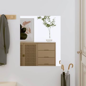 vidaXL Sieninis veidrodis, 50x60cm, stiklas, stačiakampis