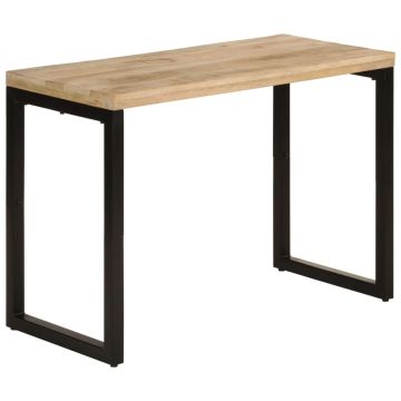 vidaXL Valgomojo stalas, 110x50x76cm, mango medienos masyvas