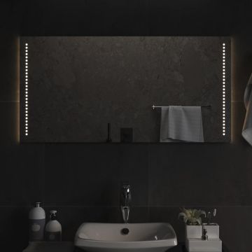 vidaXL Vonios kambario LED veidrodis, 50x100cm