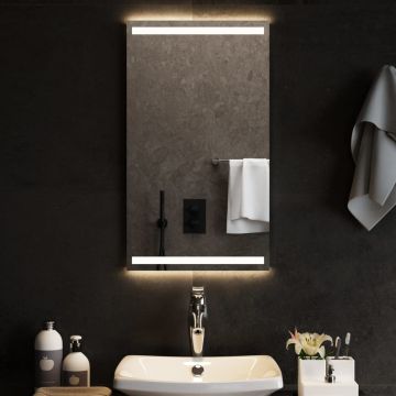 vidaXL Vonios kambario LED veidrodis, 40x70cm