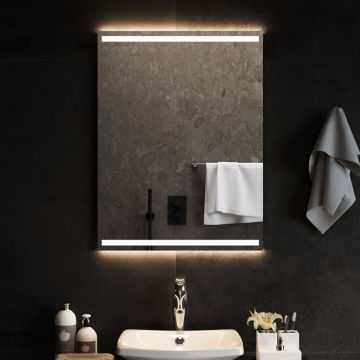 vidaXL Vonios kambario LED veidrodis, 60x80cm