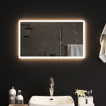 vidaXL Vonios kambario LED veidrodis, 40x70cm