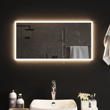 vidaXL Vonios kambario LED veidrodis, 40x80cm