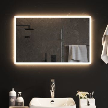 vidaXL Vonios kambario LED veidrodis, 50x80cm