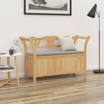 vidaXL Suoliukas, 107x45x75,5cm, eglės medienos masyvas