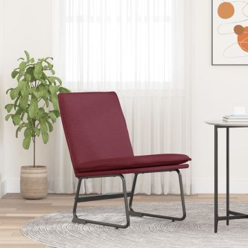vidaXL Poilsio kėdė, raudonojo vyno spalvos, 52x75x76cm, audinys