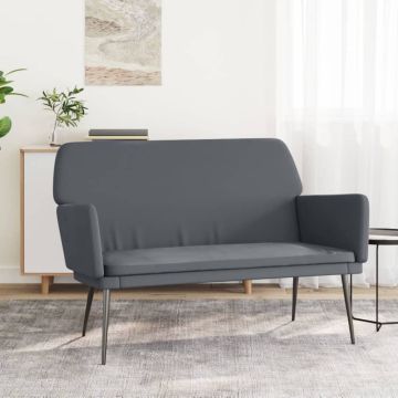 vidaXL Suoliukas, tamsiai pilkos spalvos, 108x79x79cm, aksomas