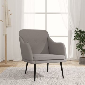 vidaXL Krėslas, taupe spalvos, 63x76x80cm, audinys