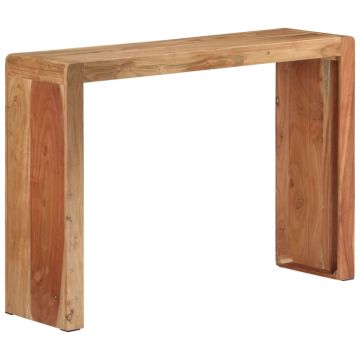vidaXL Konsolinis staliukas, 110x30x76cm, akacijos medienos masyvas