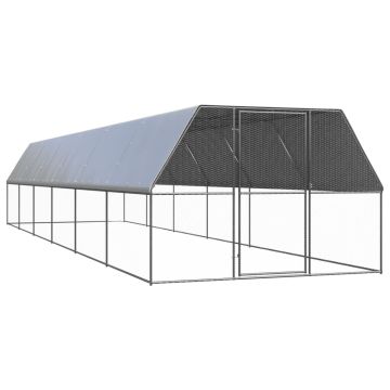 vidaXL Lauko narvas viščiukams, 3x12x2m, galvanizuotas plienas