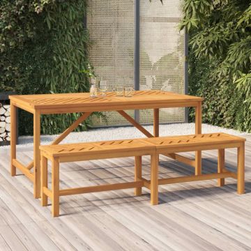 vidaXL Sodo suoliukas, 150cm, akacijos medienos masyvas