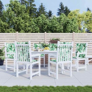 vidaXL Atlošo pagalvėlės Lapelis 6 pcs Lapų raštas 100 x 50 x 3 cm