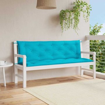 vidaXL Suoliuko pagalvėlės, 2vnt., turkio, 150x50x7cm, audinys