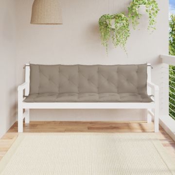 vidaXL suoliuko pagalvėlės, 2vnt., taupe spalvos, oxford audinys