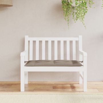 vidaXL Sodo suoliuko pagalvėlė, taupe spalvos, 110x50x7cm, audinys