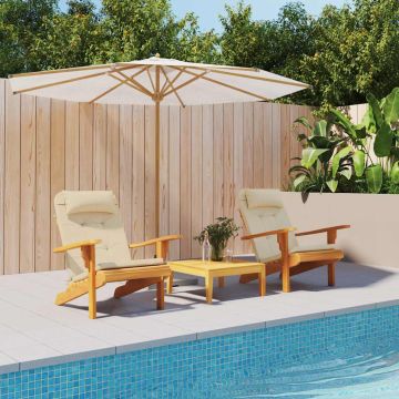 vidaXL Adirondack kėdės pagalvėlės, 2vnt., smėlio, oksfordo audinys